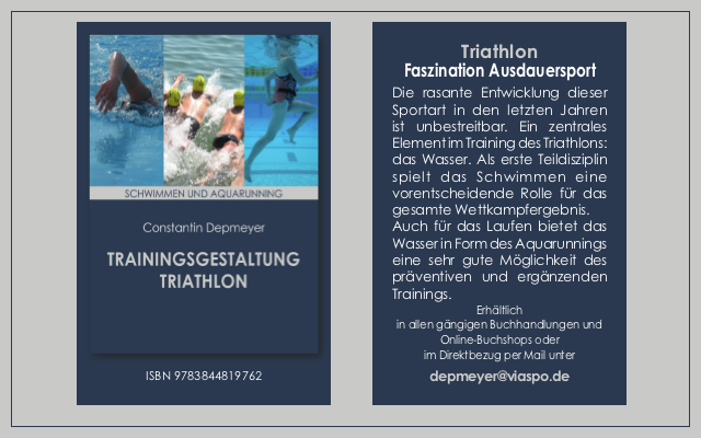 Trainingsgestaltung Triathlon - Schwimmen und Aquarunning
